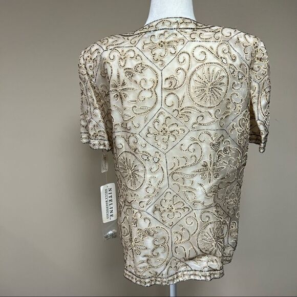 Niteline Della Roufogalli silk beaded jacket. XL - Picture 5 of 7